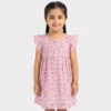 Fables Allover Embroidery Floral Cotton Frock