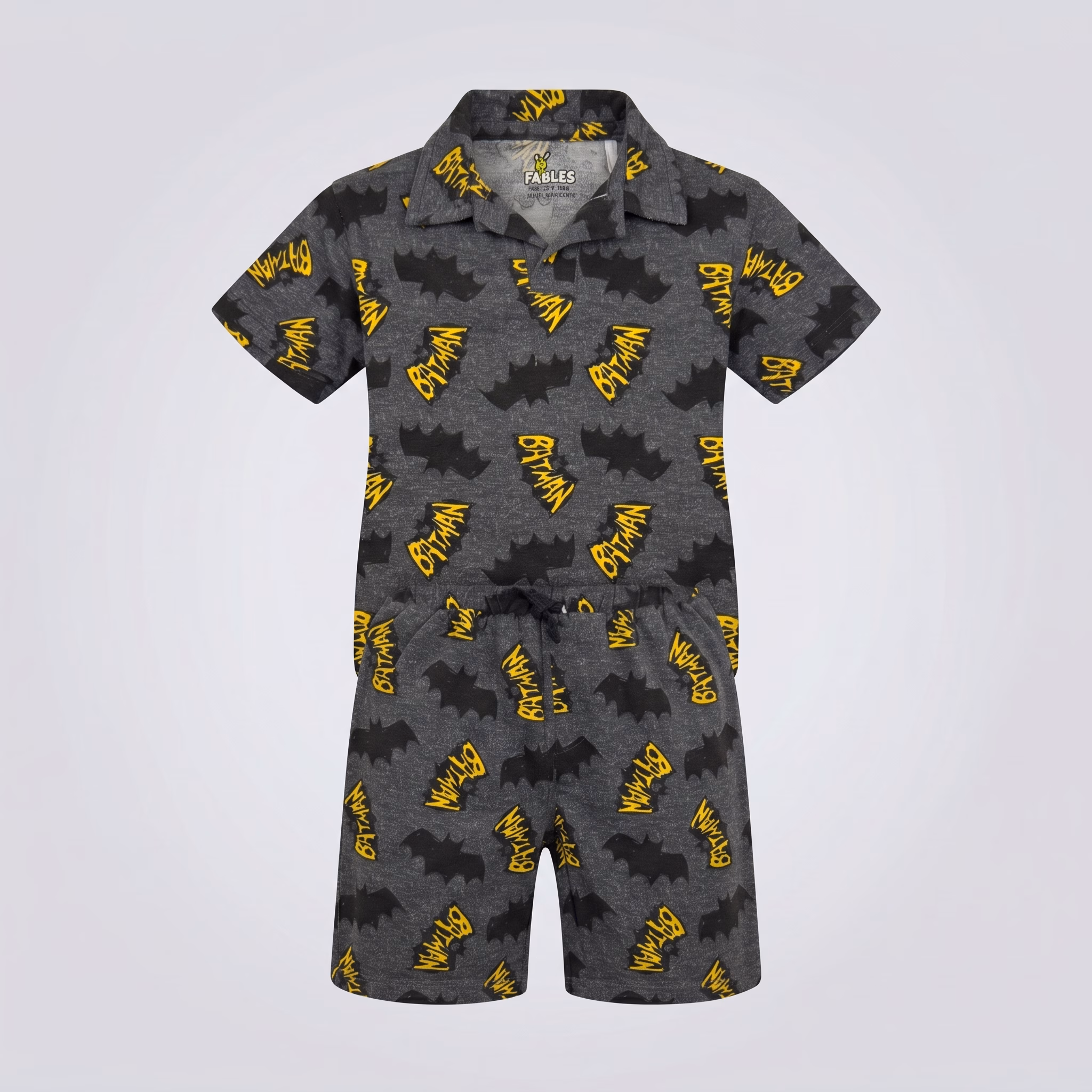 Fables LITTLE GOTHAM — Batman Johnny Collar With Shorts Set - Image 2