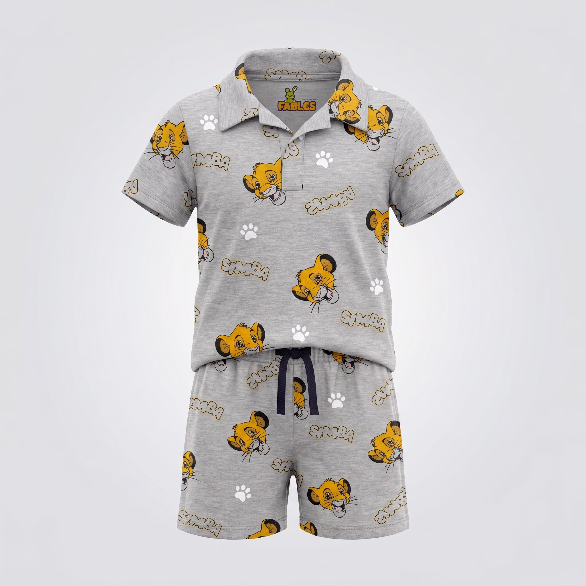 Fables LITTLE KING — Simba Johnny Collar With Shorts Set