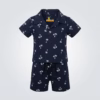 Fables Sea Breeze — Palm Tree Johnny Collar With Shorts Set
