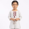 Fables Grey Lining With Embroidery Shirt White