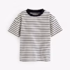 Next White/Navy Stripe Kids Tee
