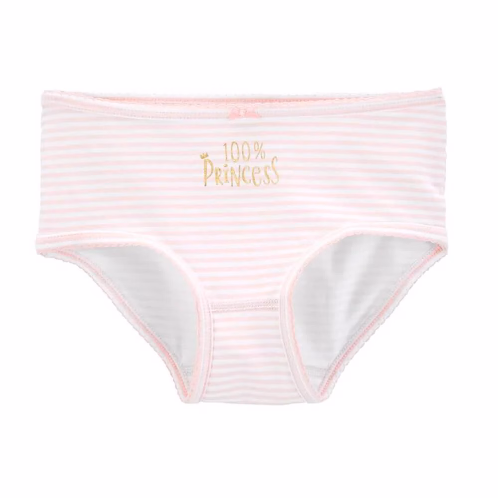 Carters Stripes Golden Glitter Logo Stretch Cotton Pantie
