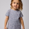 Baby Go Glitter Logo Butterfly Girls Tee