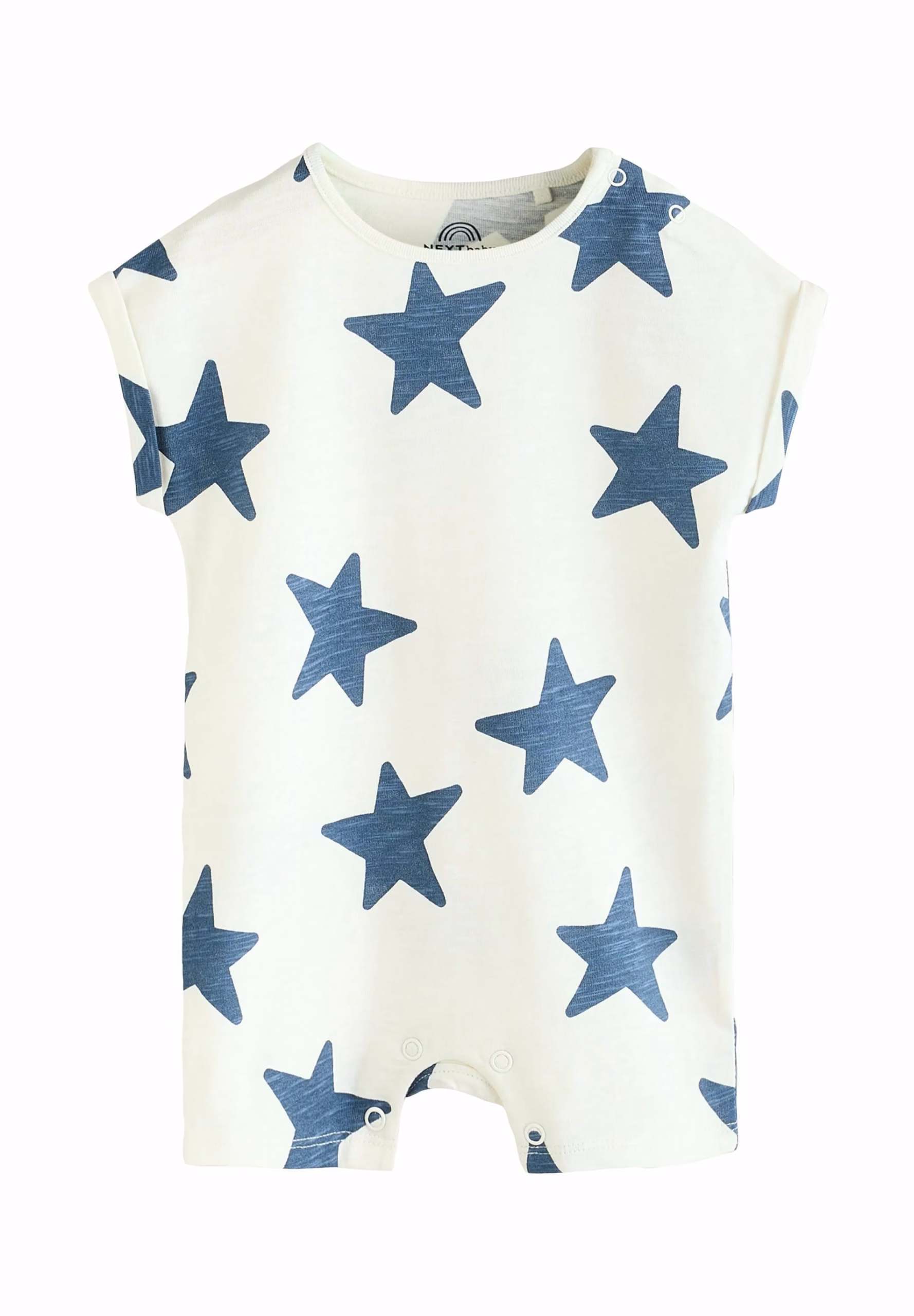 Next Cotton Stars Logo Romper
