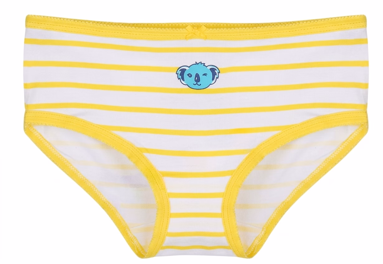 OshKosh Girl`s Stretch Cotton Yellow Stripes Pantie