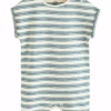 Next Green/Navy Stripes Romper