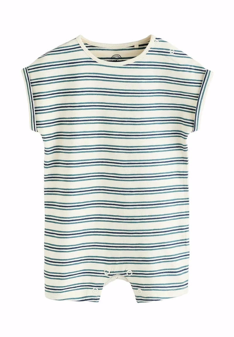 Next Green/Navy Stripes Romper
