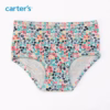Carters Green Floral Stretch Cotton Pantie