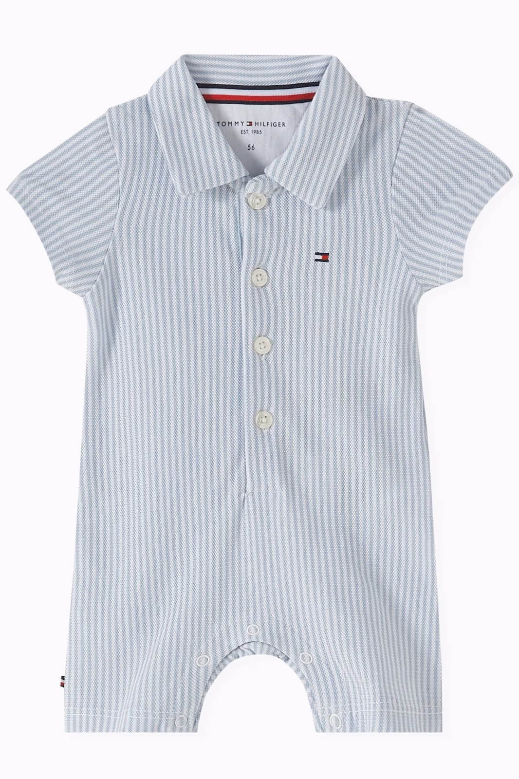 Tommy Hilfiger Sky Blue/White Stripes Baby Romper