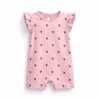 Tommy Hilfiger Allover Heart Flag Logo Purple Romper