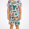 Marvel Avengers Characters 2 Piece Printed Shirt & Shorts Set