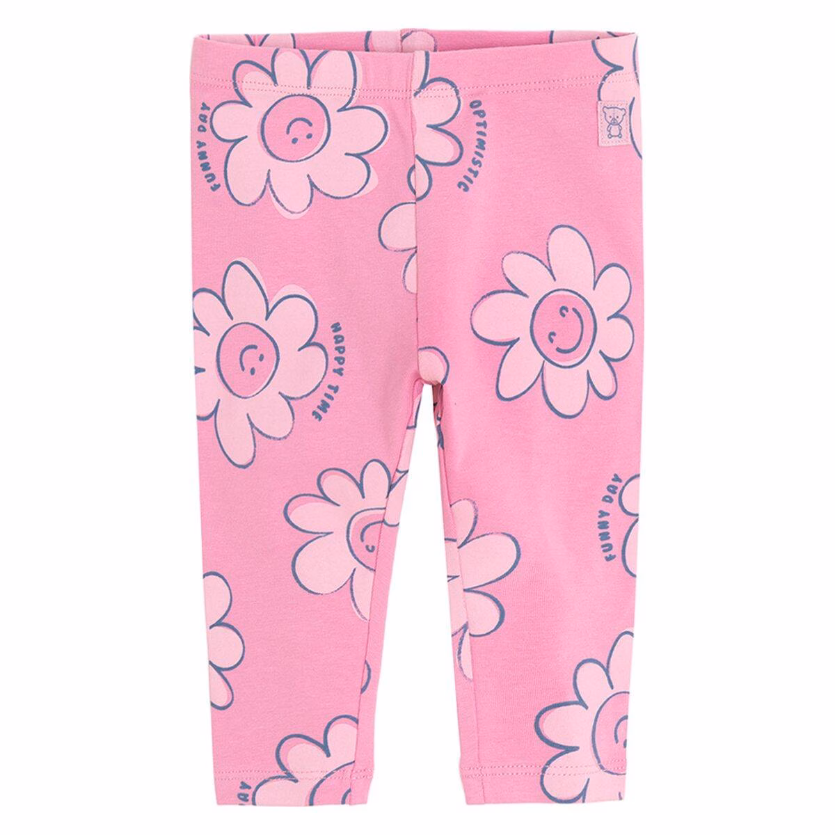 Cool Club OPTIMISTIC Flower Logo Pink Leggings