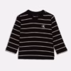 Calvin Klein Logo Black/White Stirpes Baby Tee