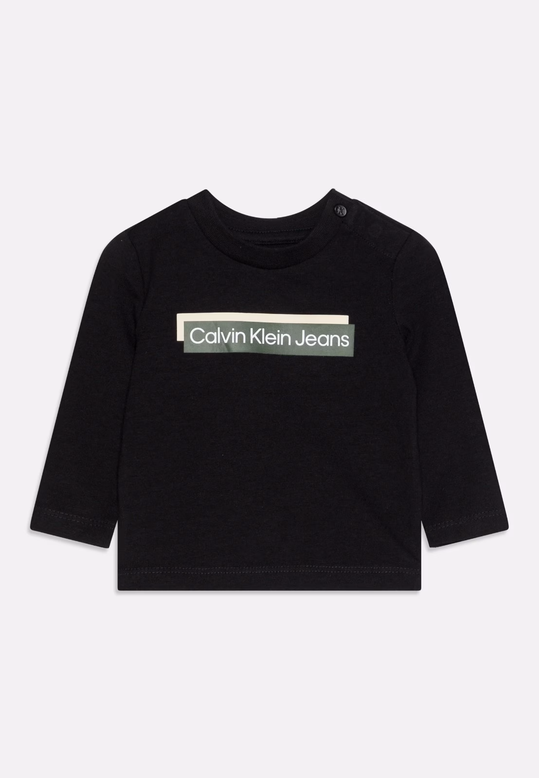 Calvin Klein Jeans Logo Print Full Sleeves Baby Tee