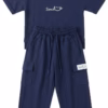M&S Smile Logo T-Shirt & Cargo Trouser Set Navy