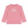 Tommy Hilfiger Heart Stitched Logo Pink Tee