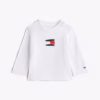 Tommy Hilfiger Flag Logo White Baby Tee