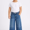 SARA Girls Stars Print Soft Denim
