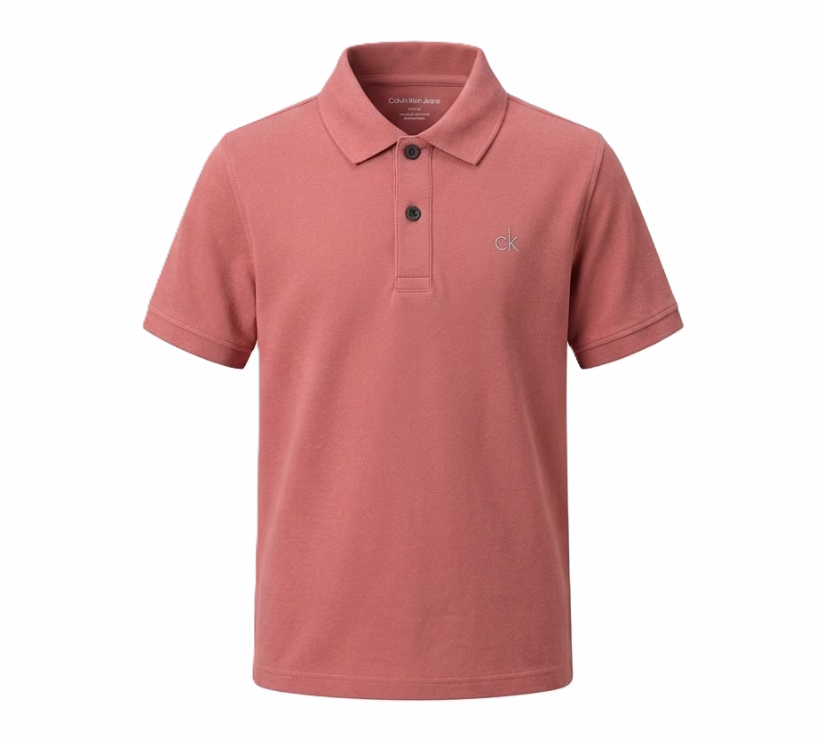 Calvin Klein Boys Short Sleeve Solid Pique Polo - Image 5