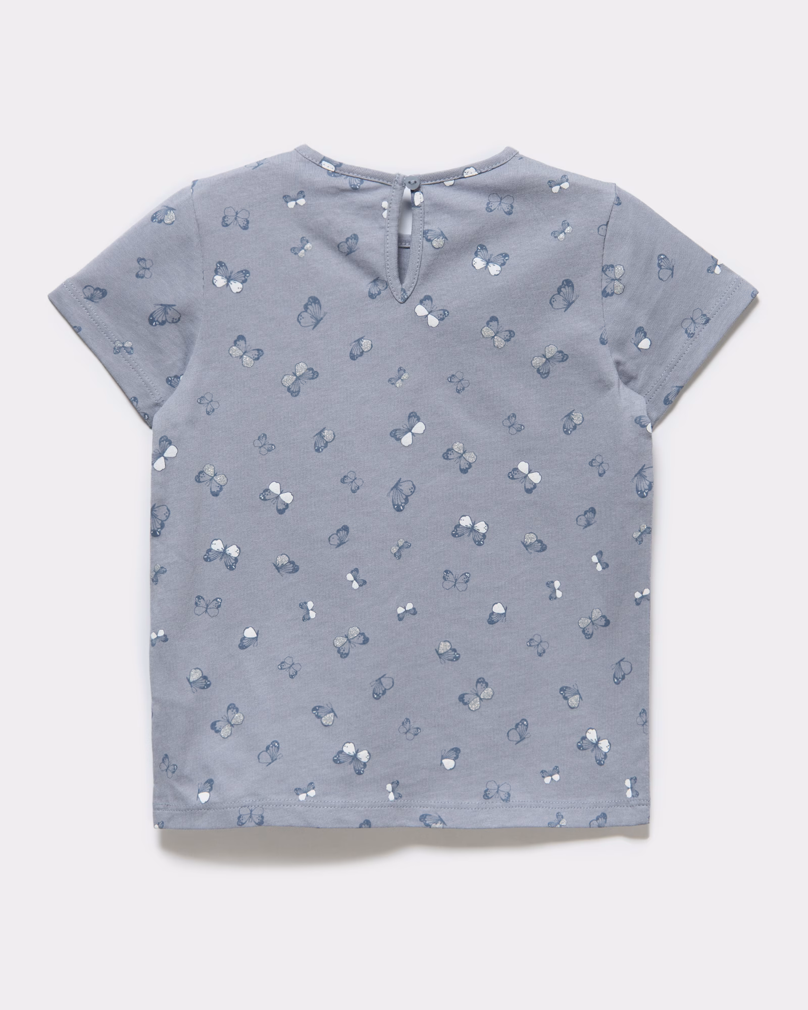 Baby Go Glitter Logo Butterfly Girls Tee - Image 2
