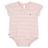 Tommy Hilfiger Light Pink/White Strips Girls Romper