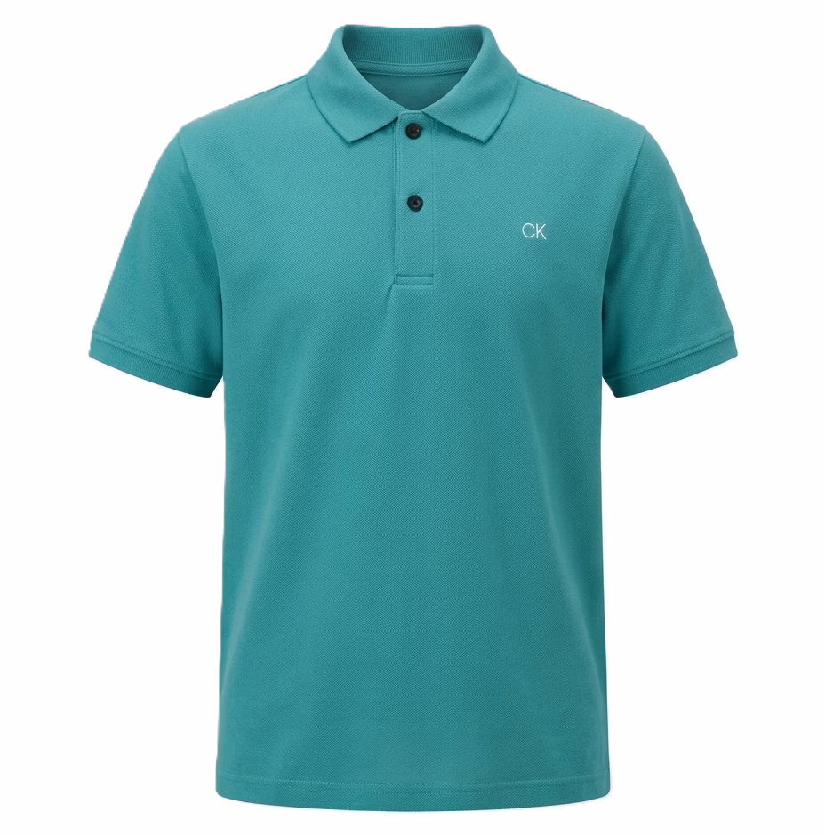 Calvin Klein Boys Short Sleeve Solid Pique Polo
