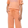 M&S Be Real Logo Slit Sleeve T-Shirt & Trouser Set Peach