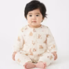 H&M Disney Winnie-the-Pooh Logo Two Front Pocket Romper Offwhite