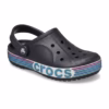 Crocs Kids Bayaband Clogs Black - Rainbow Glitter
