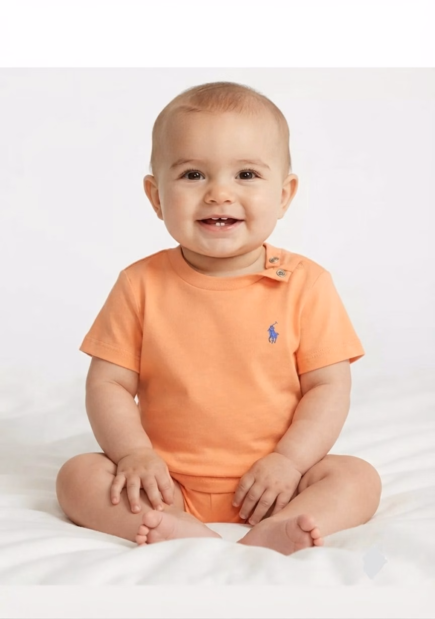 Polo Ralph Lauren Small Pony Embroidered Tee Orange - Image 2