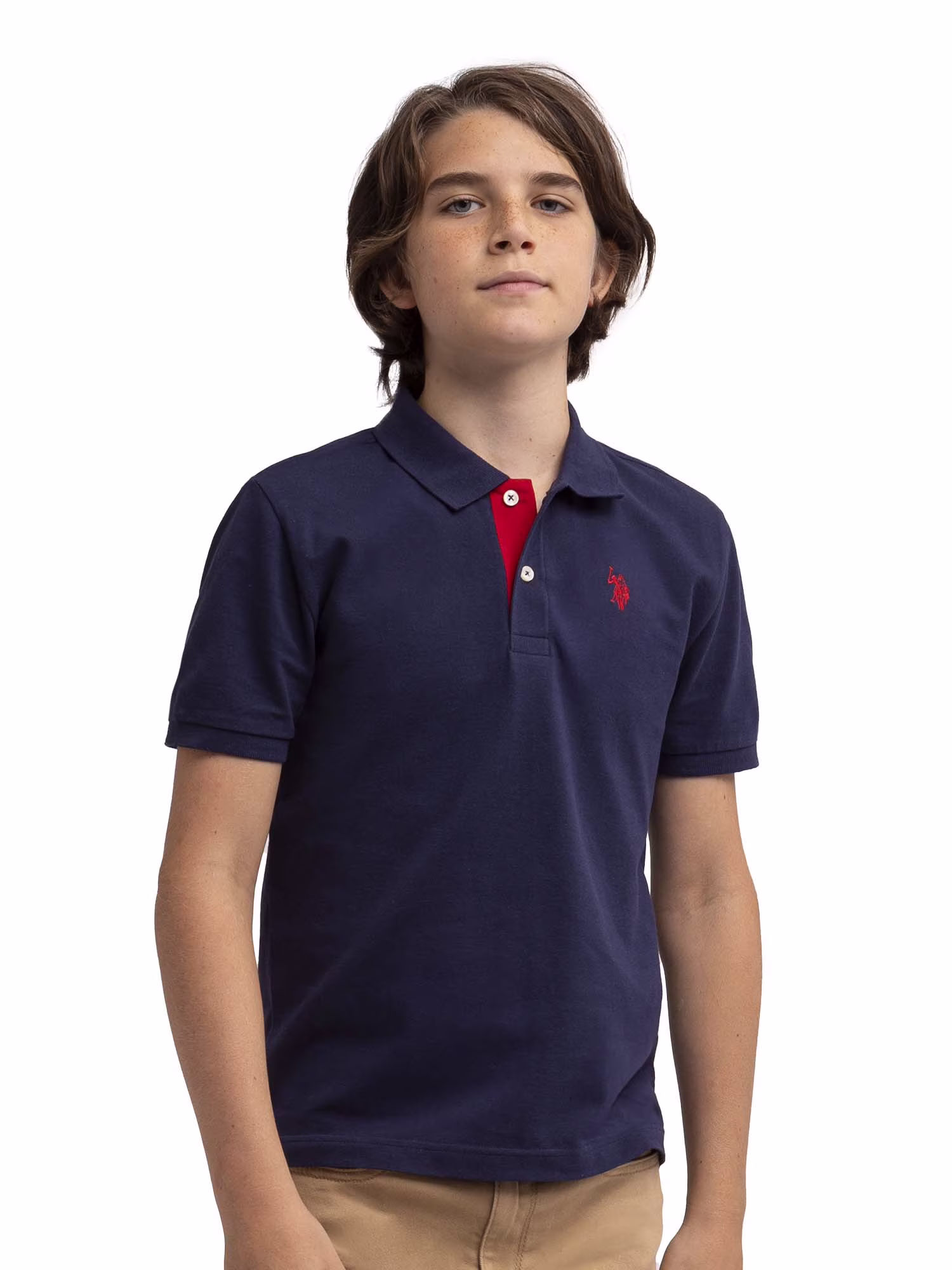 U.S. Polo Assn Double Horsemen Logo Polo Navy - Image 2