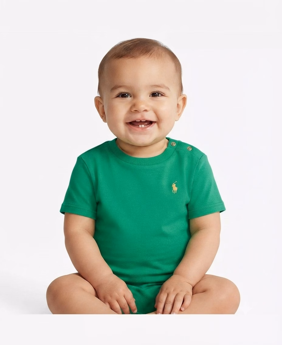 Polo Ralph Lauren Small Pony Embroidered Tee Green - Image 2