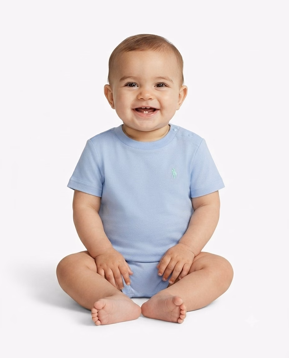 Polo Ralph Lauren Small Pony Embroidered Tee Sky Blue - Image 2