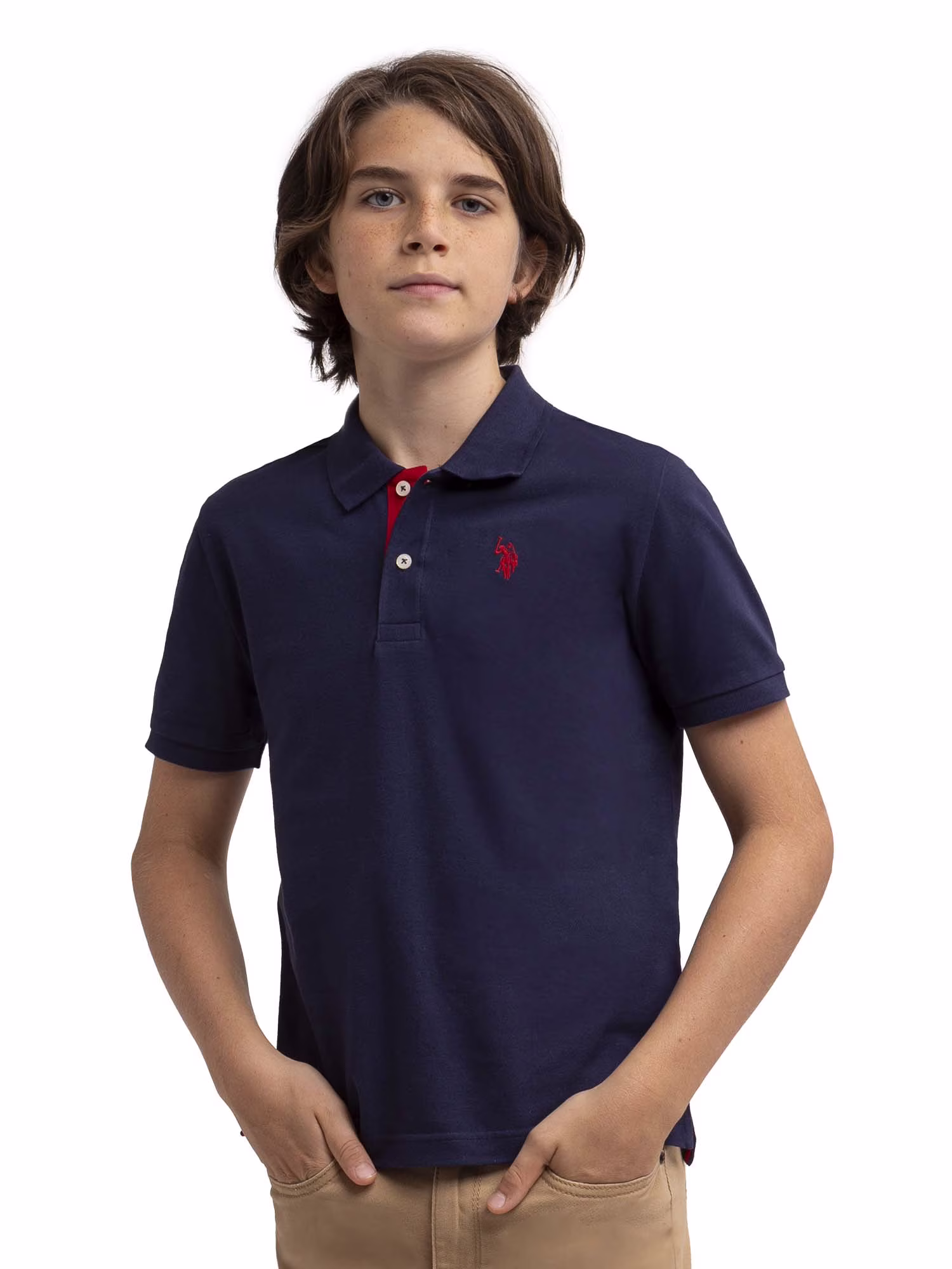 U.S. Polo Assn Double Horsemen Logo Polo Navy - Image 4