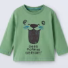 Zara Baby Good Morning Everyone Full Sleeves Tee Green
