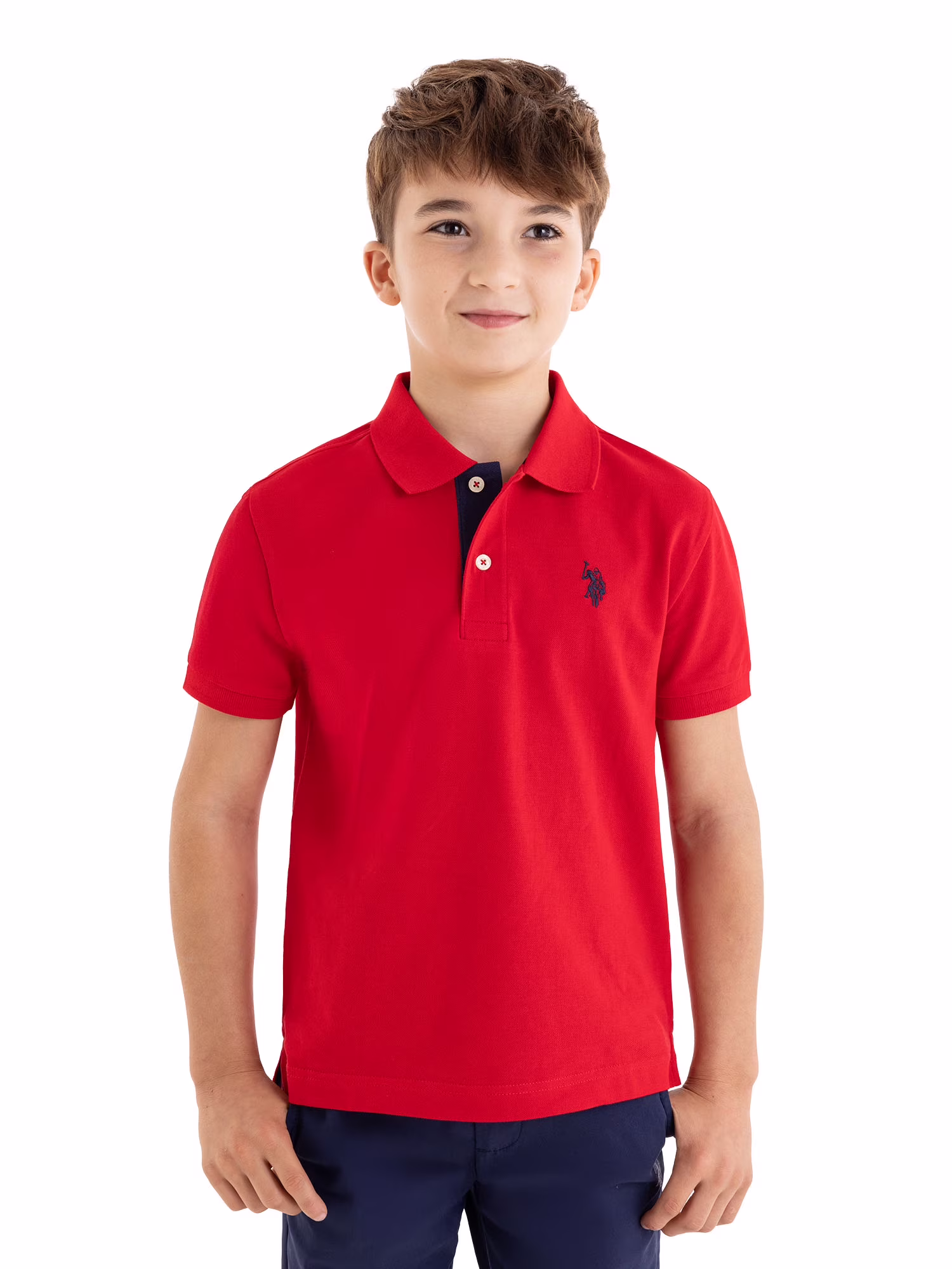U.S. Polo Assn Double Horsemen Logo Polo Red - Image 2