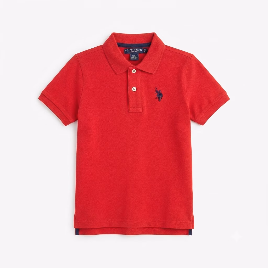 U.S. Polo Assn Double Horsemen Logo Polo Red