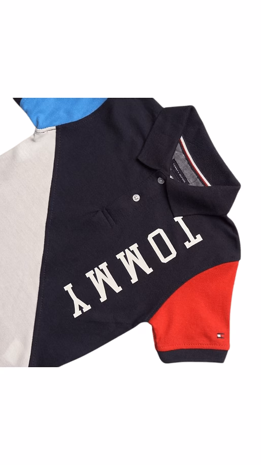 Tommy Hilfiger Logo Multicolored Boys Polo - Image 2