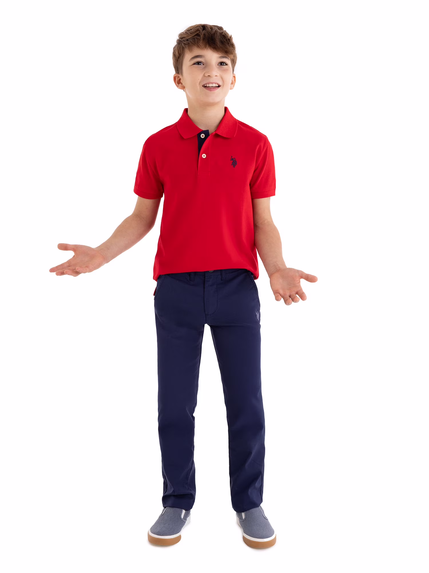 U.S. Polo Assn Double Horsemen Logo Polo Red - Image 3