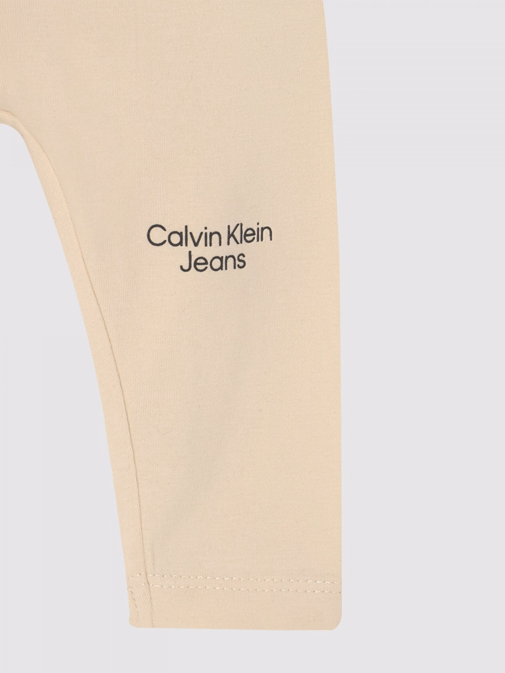 Calvin Klein Jeans Logo Baby Leggings Beige - Image 2