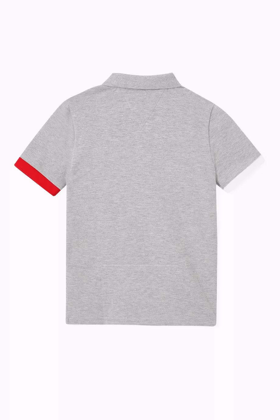 Tommy Hilfiger Color Block Embraided Logo Polo Grey - Image 3