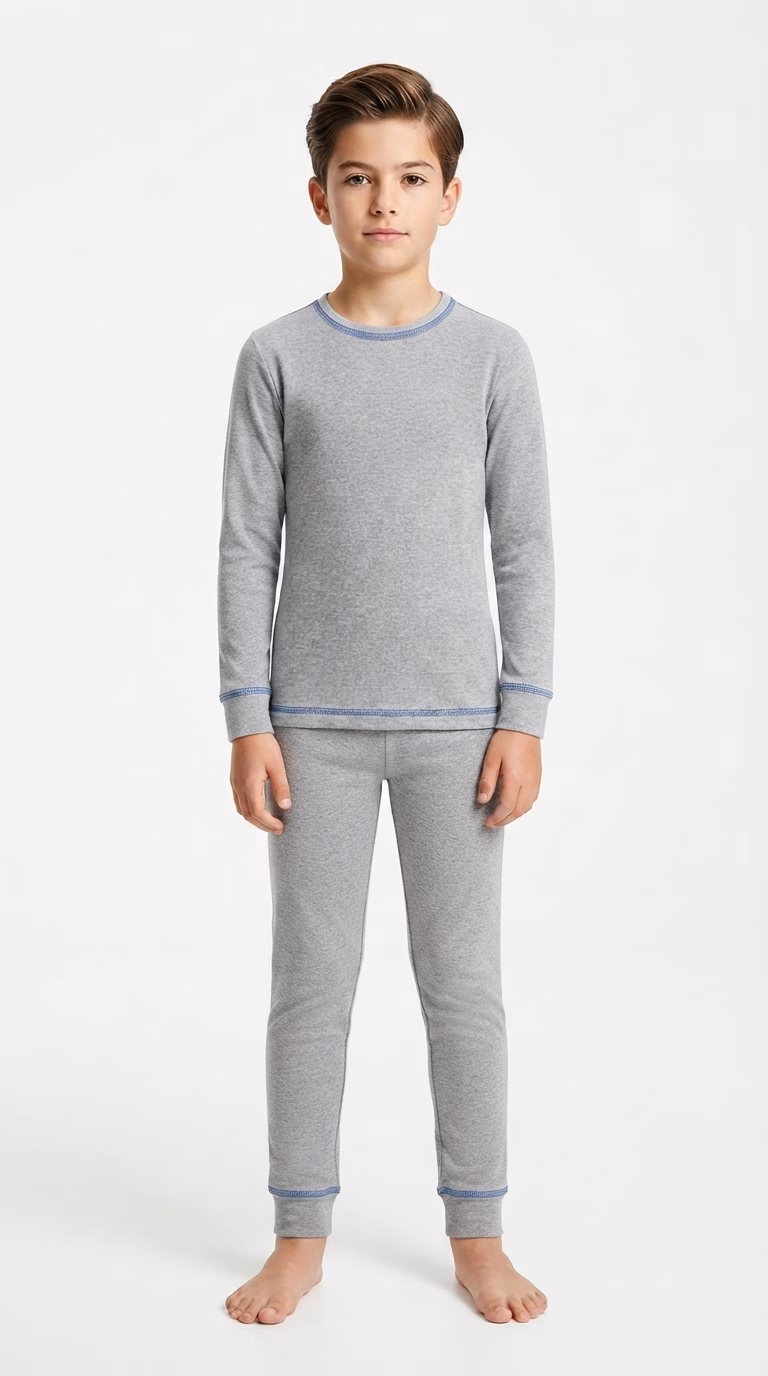 Pascarel Kids Thermal Innerwear Shirt & Trouser Grey