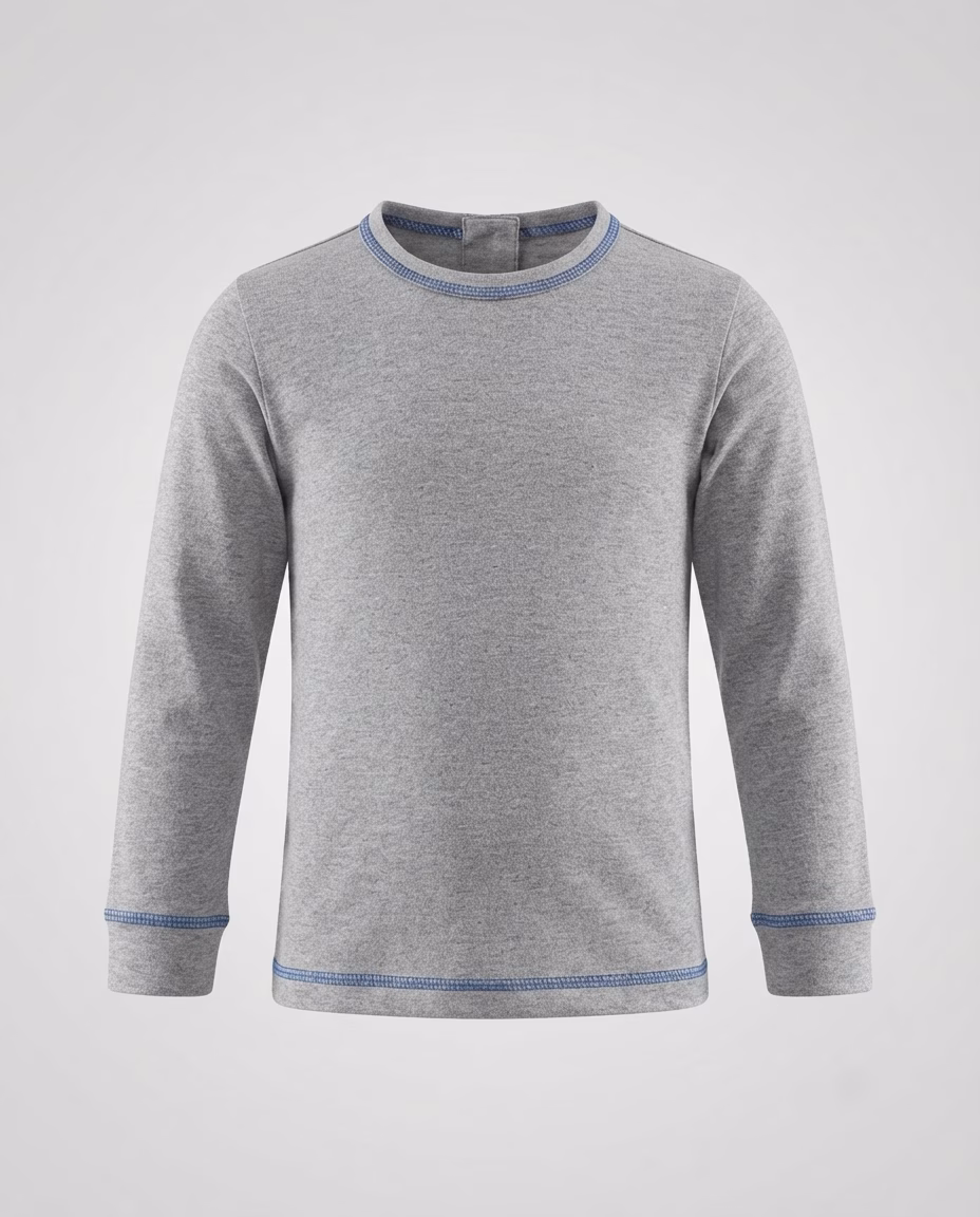 Pascarel Kids Thermal Innerwear Shirt & Trouser Grey - Image 2