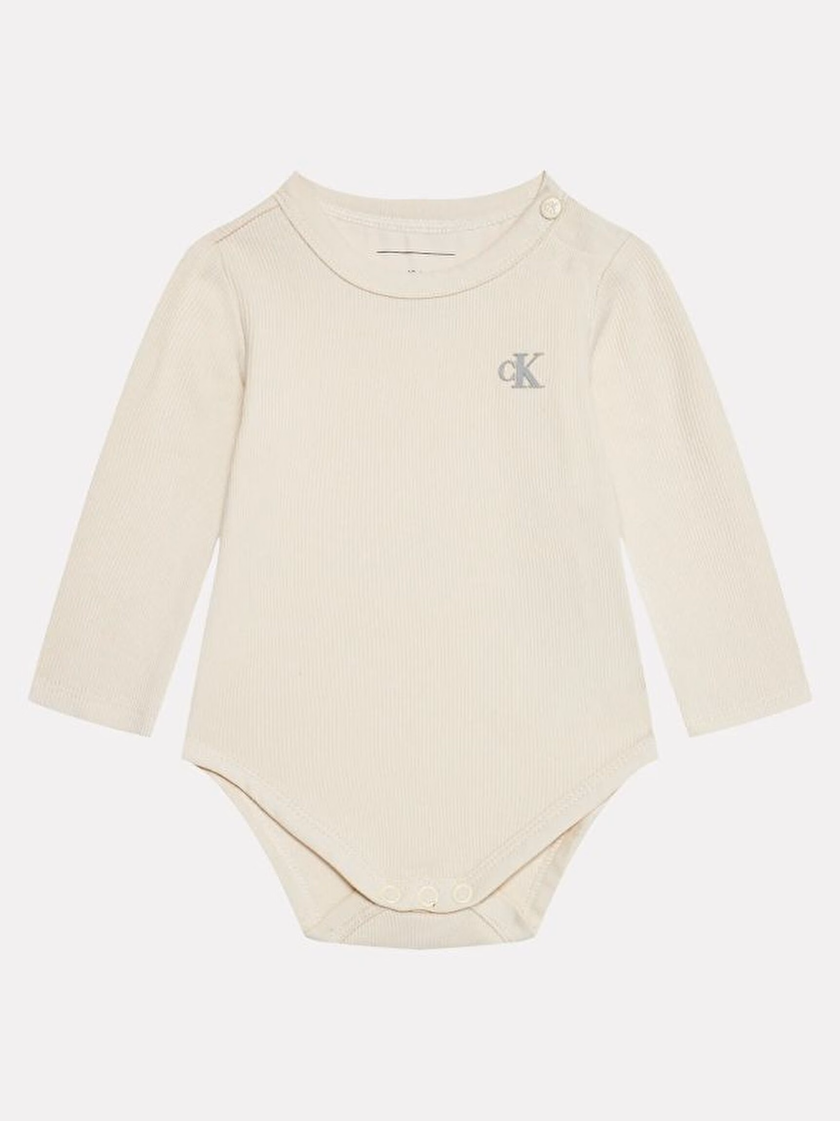 Calvin Klein Logo Baby Romper Beige