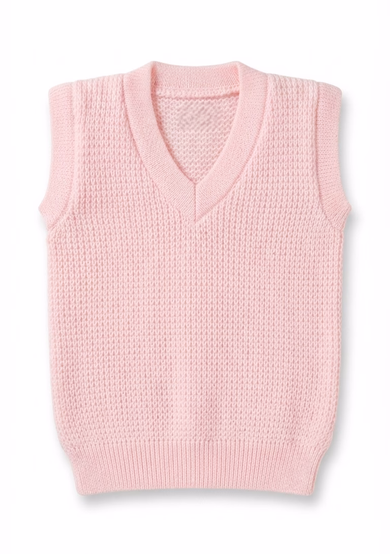 Fables Small Dotted Textured Sleeveless Sweater - Image 4